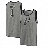 San Antonio Spurs Fanatics Branded Greatest Dad Tri-Blend Tank Top - Heathered Gray,baseball caps,new era cap wholesale,wholesale hats